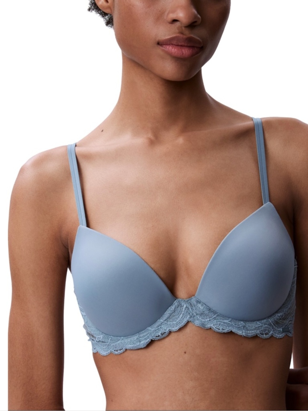 Calvin Klein Women's Sensual Stretch Lace Lift Demi Bra Size 34B NWT